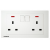 13A TWIN 2G SWT SOCKET OUTLET [SIEMENS DELTA RELFA]